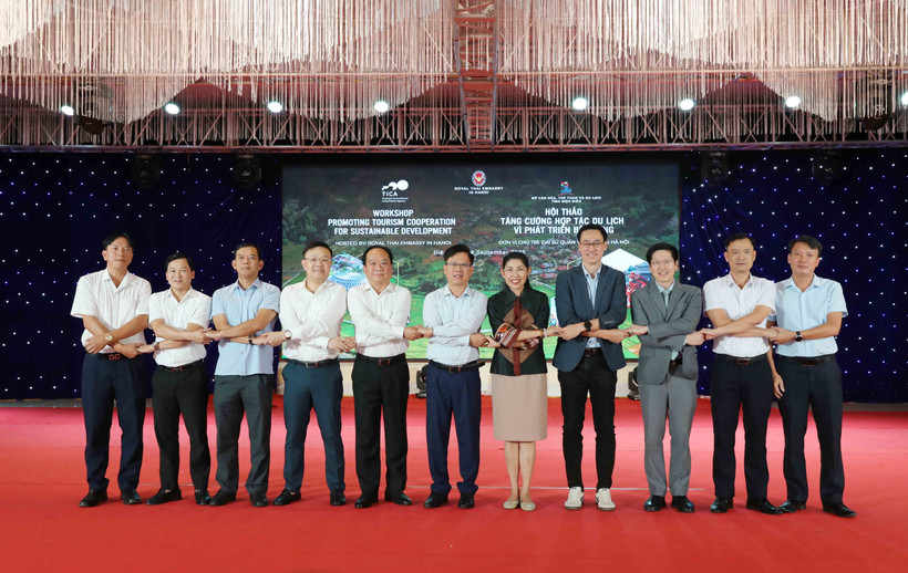 Delegates at the workshop on enhancing tourism and economic cooperation between Dien Bien province and Thai localities on September 29, 2025. (Photo: VNA)