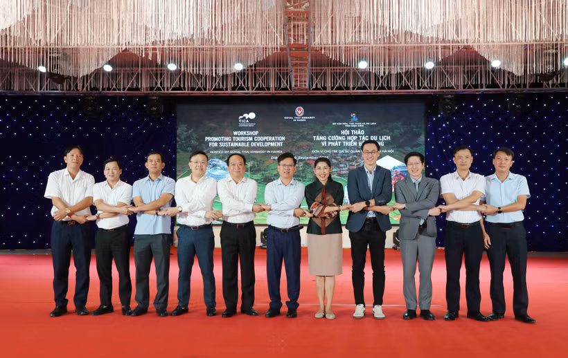 Delegates at the workshop on enhancing tourism and economic cooperation between Dien Bien province and Thai localities on September 29, 2025. (Photo: VNA)
