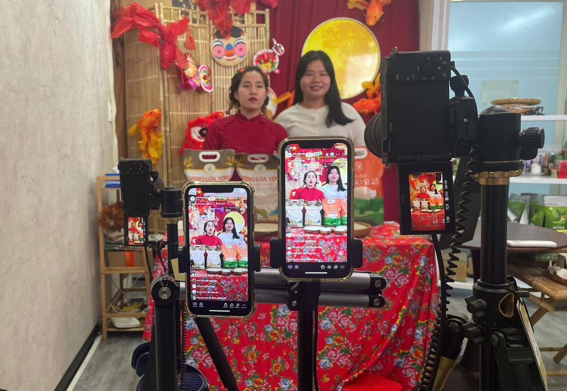 By leveraging online business, enterprises can cut marketing costs and optimise product prices for consumers. (Photo: VNA)