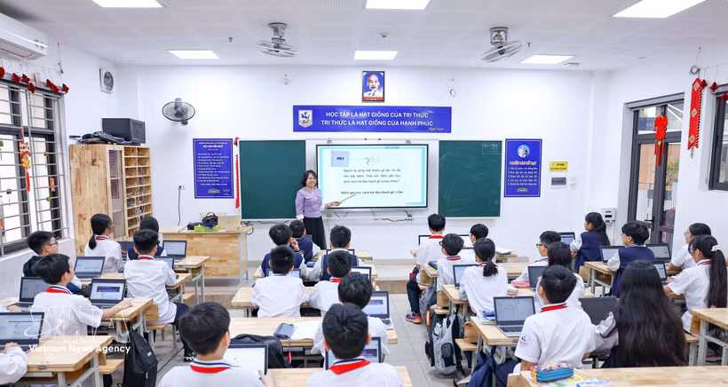 “Google Digital Classroom”, a space that inspires passion and builds core digital skills for students. (Photo: VNA)