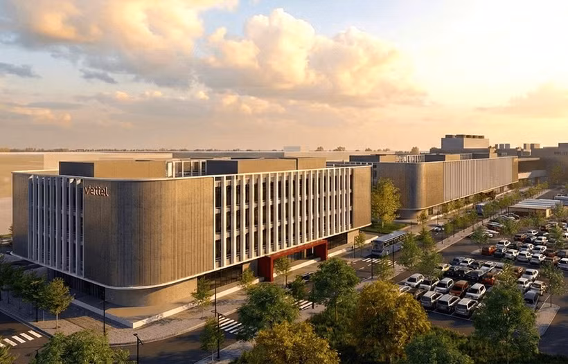 A perspective of the Viettel Military Industry and Telecoms Group's high-tech semiconductor chip manufacturing plant at Hoa Lac Hi-Tech Park. (Photo: Viettel)