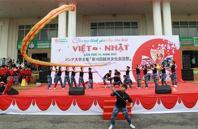 The Vietnam – Japan Cultural Exchange 2025 is hosted by Dong A University in Da Nang city. (Photo: VNA)