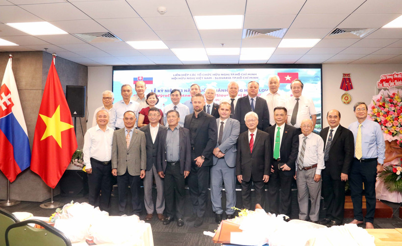 At the meeting in Ho Chi Minh City marking the 33rd National Day of Slovakia (September 1, 1992–2025). (Photo: VNA)