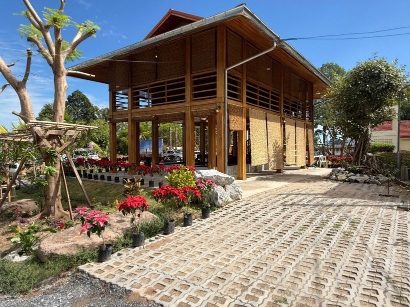 An overview of President Ho Chi Minh’s stilt house at the President Ho Chi Minh Relic Site in Udon Thani province, Thailand. (Photo: VietnamPlus)