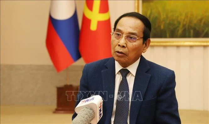 Bounthong Chitmany, Politburo member, permanent member of the Lao People’s Revolutionary Party (LPRP) Central Committee’s Secretariat and State Vice President of Laos (Photo: VNA)