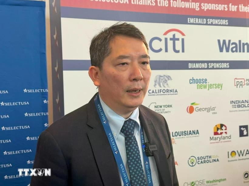 Deputy Minister of Finance Cao Anh Tuan grants an interview to the Vietnam News Agency (VNA). (Photo: VNA)