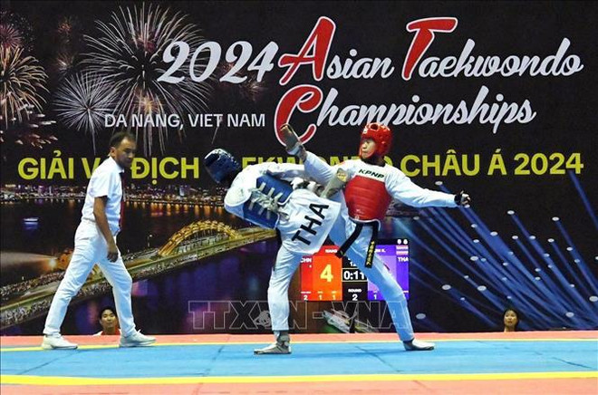 At the event (Photo: VNA) Asian taewondo championships 2024 3.jpg