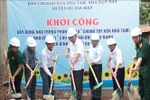 The ground-breaking ceremony for the construction of 37 new houses in Bu Gia Map district, Binh Phuoc province (Photo: VNA)