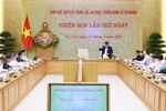 Deputy Prime Minister Nguyen Chi Dung speaks at the first meeting of the steering committee for the building of a project on the private economic sector's development in Hanoi on March 15. (Photo: VNA)