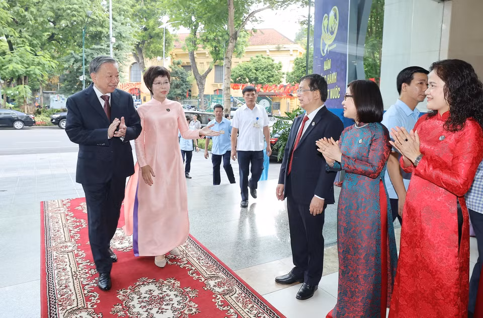 General Secretary To Lam attends Vietnam News Agency's 80th founding anniversary (Photo: VNA)