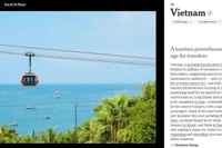 Hon Thom Cable Car appears in The New York Times’ introduction to Vietnam as a destination. (Source: The New York Times)