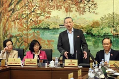 Party General Secretary To Lam speaks in a group discussion as part of the National Assembly’s 9th extraordinary session on February 15 morning. (Photo: VNA)