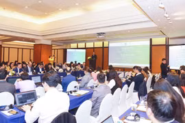 At the seminar to launch the 2 million USD initiative on green banking capacity development (Photo: VNA)