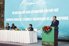 National Assembly (NA) Chairman Tran Thanh Man speaks at the Parliamentary Assembly of the Francophonie (APF) Executive Committee’s meeting in Can Tho on January 22. (Photo: VNA)