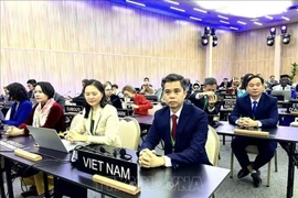 The Vietnamese delegation at the 43rd session of UNESCO’s General Conference (Photo: VNA)