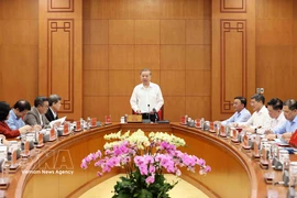 Party General Secretary To Lam speaks at the meeting (Photo: VNA)