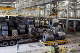 Steel production at Hoa Phat Group. Hoa Phat is excluded from the EU's decision on imposing anti-dumping duties on hot-rolled steel. (Photo: VNA)