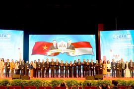 A ceremony marks the official handover of the AFA Chairmanship from Vietnam to Indonesia at the AFA 24 on October 30 (Photo: VNA)