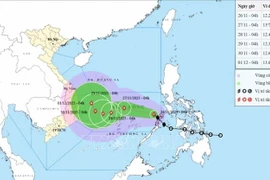 Storm No. 15 is expected to strengthen over the next 24 hours, potentially reaching level 11 with gusts up to level 14. (Photo published by VNA)