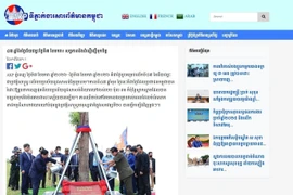 The article published by Cambodia’s AKP news agency (Photo: VNA)