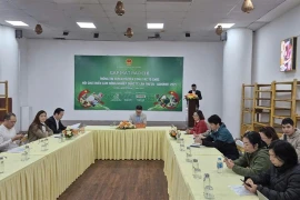 Participants at the press conference held to launch AgroViet 2025 in Hanoi. (Photo: VNA)