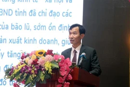 Director of Hung Yen province's Statistics Office Dao Trong Tuyen speaks at the press meeting on January 3. (Photo: VNA)