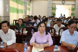 The Dong Thap provincial VFF Committee holds its second consultative conferences to agree on preliminary lists of candidates for the 16th NA and the provincial People’s Council for the 2026–2031 term. (Photo: VNA)