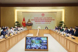 Deputy Prime Minister Tran Hong Ha speaks at the meeting of the national steering committee for combating illegal, unreported, and unregulated (IUU) fishing on December 23. (Photo: VNA)