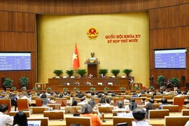 At a NA working session (Photo: VNA)