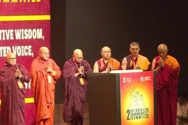 The 2nd Global Buddhist Summit opens in New Delhi, India, on the morning of January 24. (Photo: VNA)