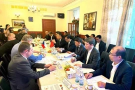 At the roundtable conference on cooperation in education and scientific research between Vietnam and the Czech Republic Prague on June 6. (Photo: VNA)