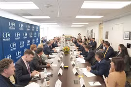 At a roundtable between the delegation of Vietnam's Ministry of Agriculture and Environment and the US-ASEAN Business Council (USABC) on June 6. (Photo: VNA)
