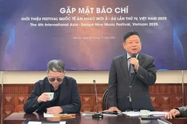 At the press conference on the 4th International Asia – Europe New Music Festival (Photo: VNA)