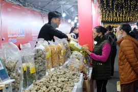 People shop at the festival in Soc Son district. (Photo: kinhtedothi.vn)