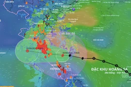Typhoon Nongfa is expected to make landfall on August 30 evening. (Photo: VNA)