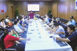 Vietnam Bar Federation President Nguyen Ngoc Thinh speaks at a press briefing on the morning of October 6. (Photo: Vietnam Bar Federation)