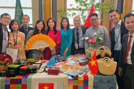 Vietnamese handicrafts showcased at the annual UN International Bazaar in New York. (Photo: vNA)
