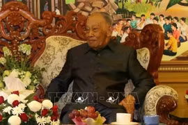 General Khamtay Siphandone, former President of the Lao People’s Revolutionary Party (LPRP) Central Committee, and former President of Laos. (Photo: VNA)