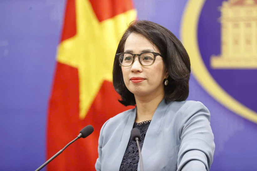 Spokeswoman of the Ministry of Foreign Affairs Pham Thu Hang. (Photo: VNA)