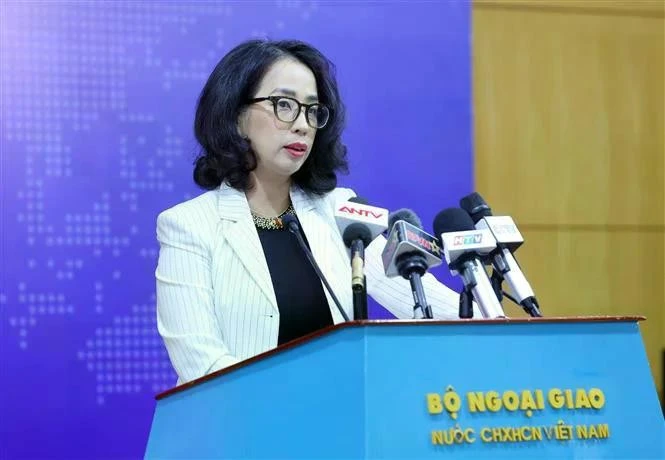 Spokeswoman of the Vietnamese Ministry of Foreign Affairs Pham Thu Hang. (Photo: VNA)