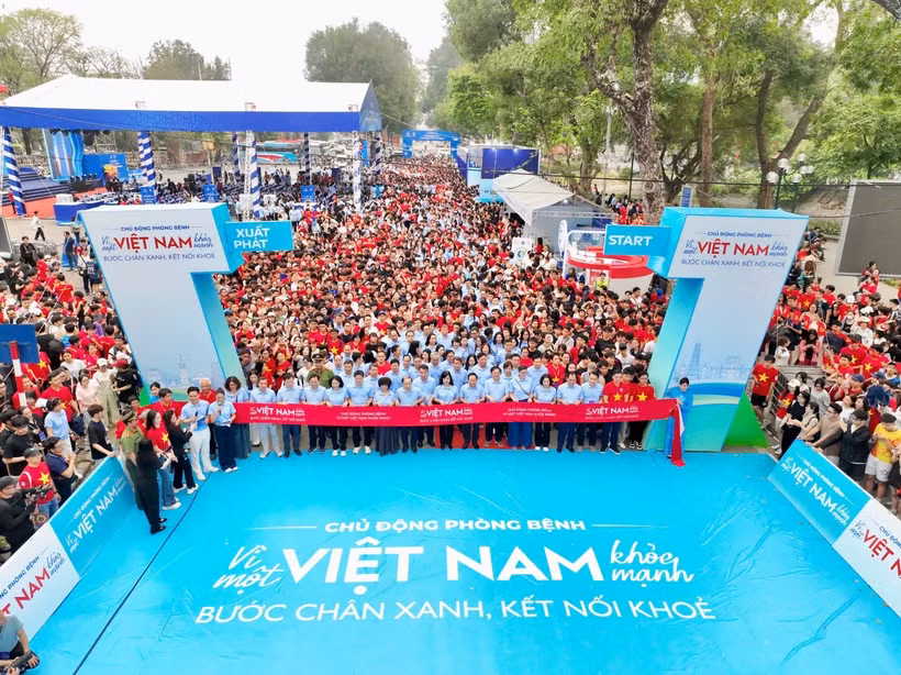 The 2026 National Health Day event at Thong Nhat Park, Hanoi.