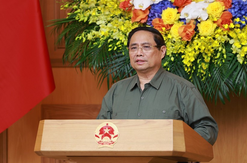 Prime Minister Pham Minh Chinh addresses the event (Photo: VNA)