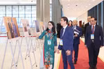 VNA photo exhibition at Hanoi Convention signing ceremony