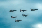 Aircraft formations open parade marking 80th National Day