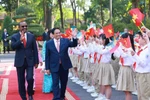 Prime Minister hosts welcome ceremony for Ethiopian counterpart