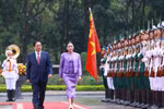 PM Pham Minh Chinh hosts welcome ceremony for Thai PM Paetongtarn Shinawatra