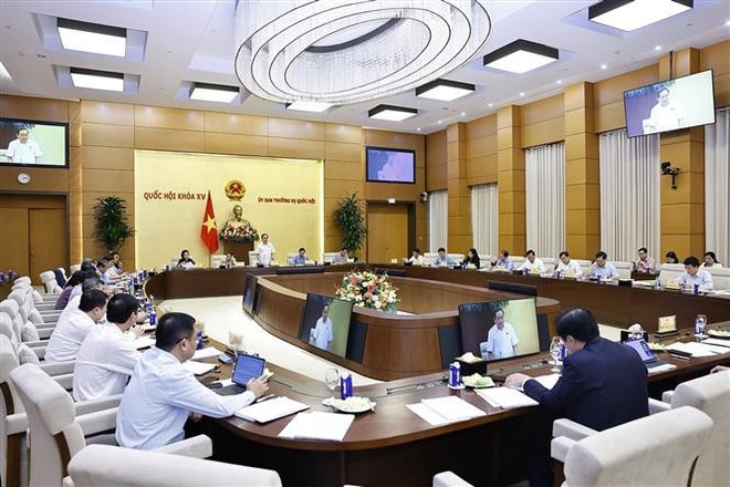 A view of the meeting (Photo: VNA) conference.jpg