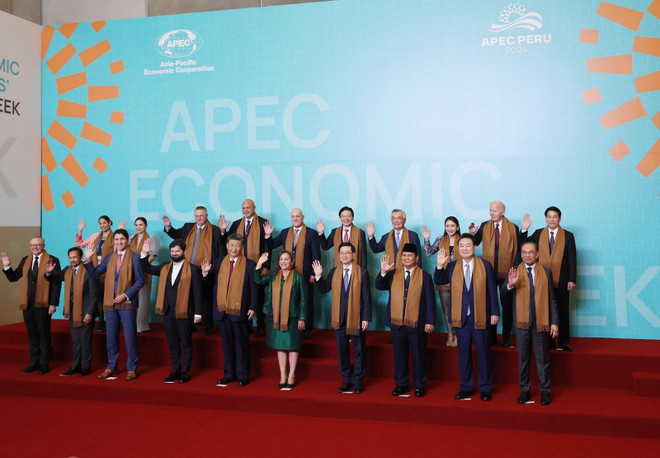 President Luong Cuong and leaders attend the 31st APEC Economic Leaders’ Meeting in Lima, Peru. (Photo: VNA) apec-2.jpg