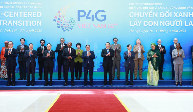 At the opening ceremony of the 4th Partnership for Green Growth and the Global Goals 2030 (P4G) Summit on April 16 (Photo: VNA) vna-potal-khai-mac-hoi-nghi-thuong-dinh-dien-dan-doi-tac-vi-tang-truong-xanh-va-muc-tieu-toan-cau-lan-thu-tu-7975830.jpg