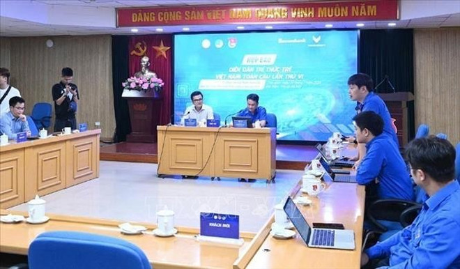 At the press briefing held in Hanoi on July 14. (Photo: VNA) forrum.jpg